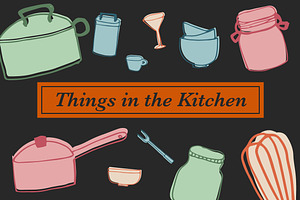 Things in the Kitchen- 59 Objects