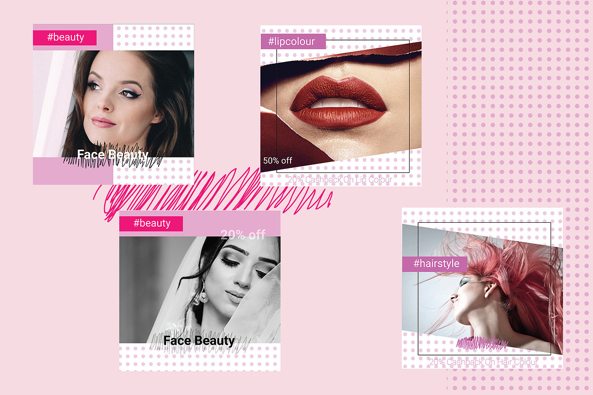 Makeup instagram social media kit, a Social Media Template by Mehul Munjani (Photo 8 of 8)
