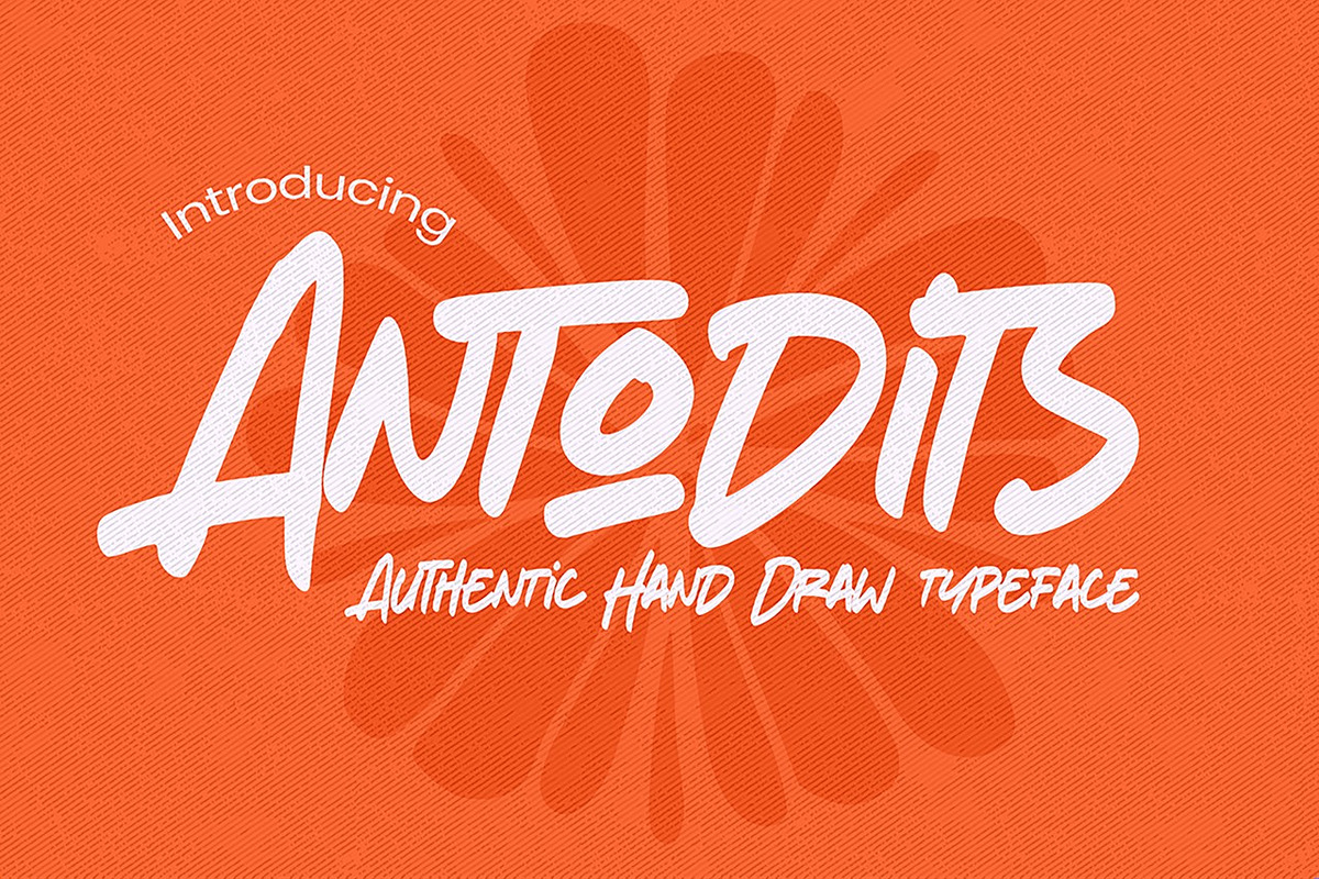 Antodits - Authentic Hand Drawn Type, a Font by Gassstype (Photo 1 of 8)