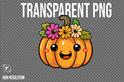 Cute Pumpkin Clipart, a Seasonal Illustration by Forhadx5 (Thumbnail 2 of 9)