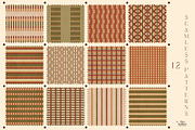 Cozy Geometric Seamless Patterns Set, a Pattern Graphic by Olya Haifisch (Thumbnail 3 of 7)