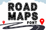 Road Maps, a Font by Fourteen Letter (Thumbnail 1 of 7)