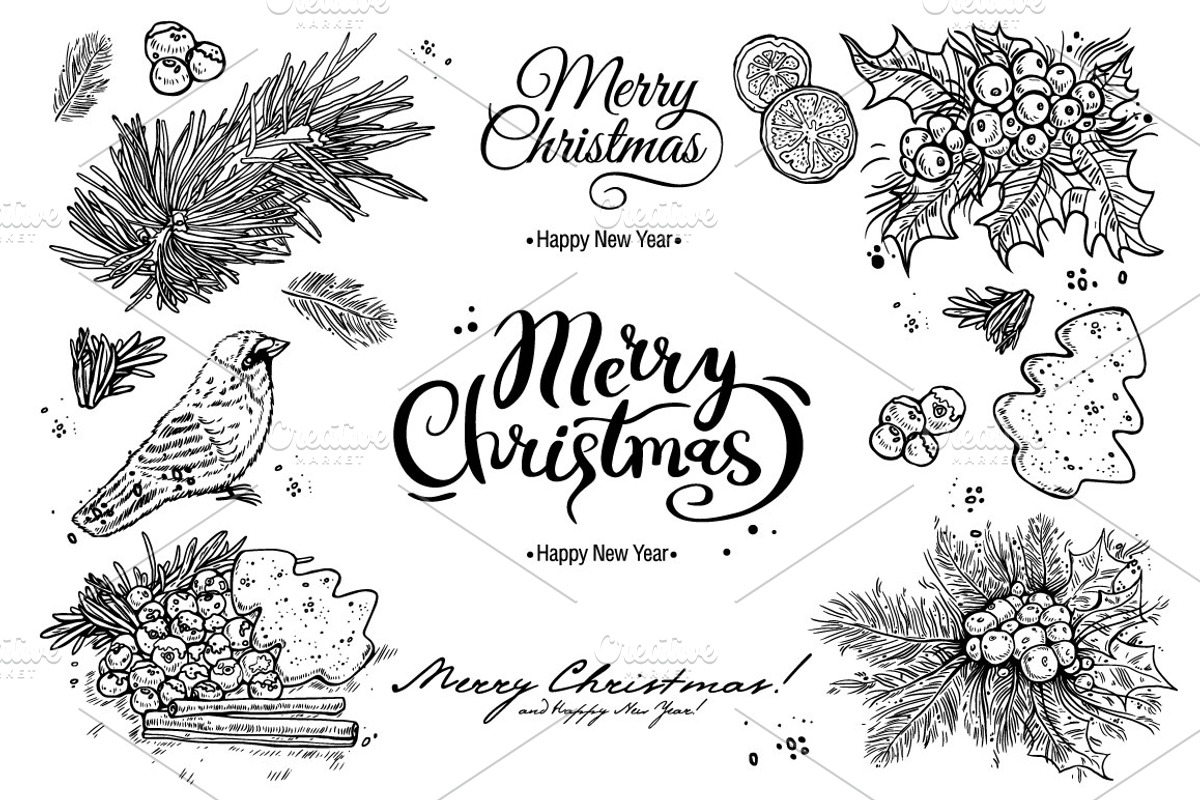 8 Christmas cards, a Card Template by coconut_forest (Photo 3 of 3)