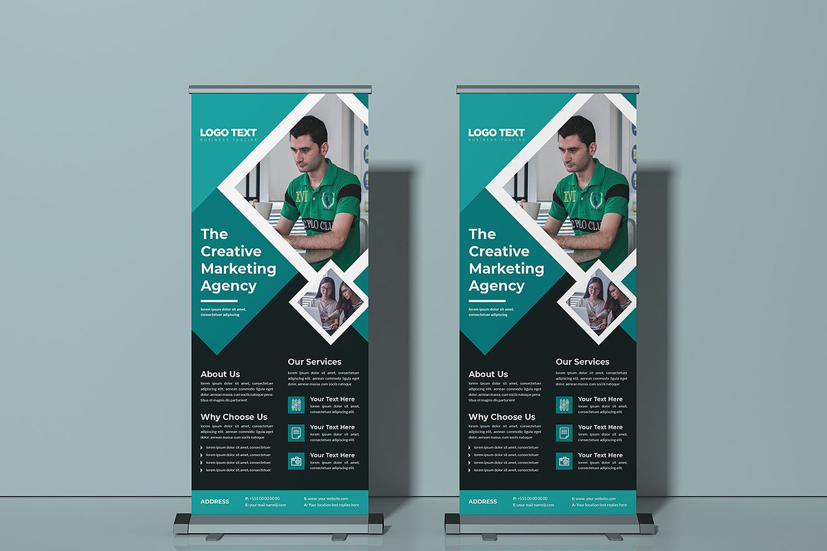Business Roll Up Standee Design, a Flyer Template by MRI STUDIO