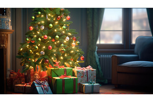 tree green happy holidays ai, a Holiday Photo by pikepicture