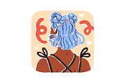 Fashion women hairstyles back view, a Person Illustration by PaperTrident (Thumbnail 3 of 11)