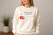 I believe in Santa, you silly goose, a Seasonal Illustration by DreamCafeArt (Thumbnail 3 of 6)