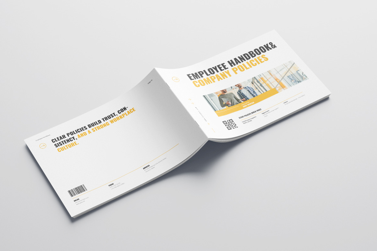 HR Employee Handbook Landscape, a Brochure Template by Pixelpick (Photo 9 of 9)