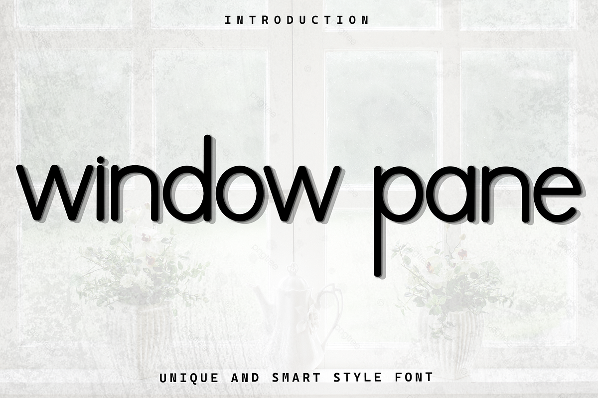 Window Pane, a Sans Serif Font by FreshTypeINK (Photo 1 of 8)