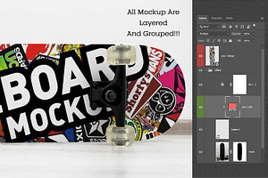 Skateboard Mockup 38