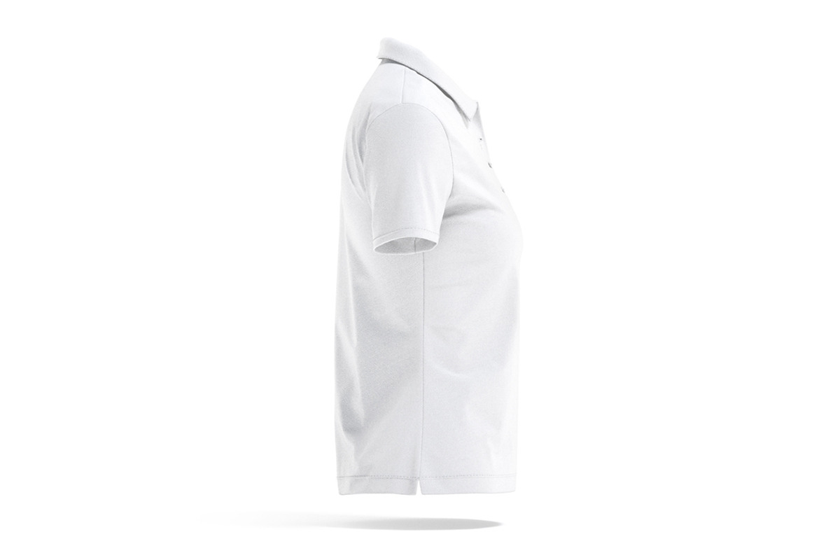 White Women's Polo Shirt 3D Model, an Object 3D Model by rebrandy (Photo 5 of 9)