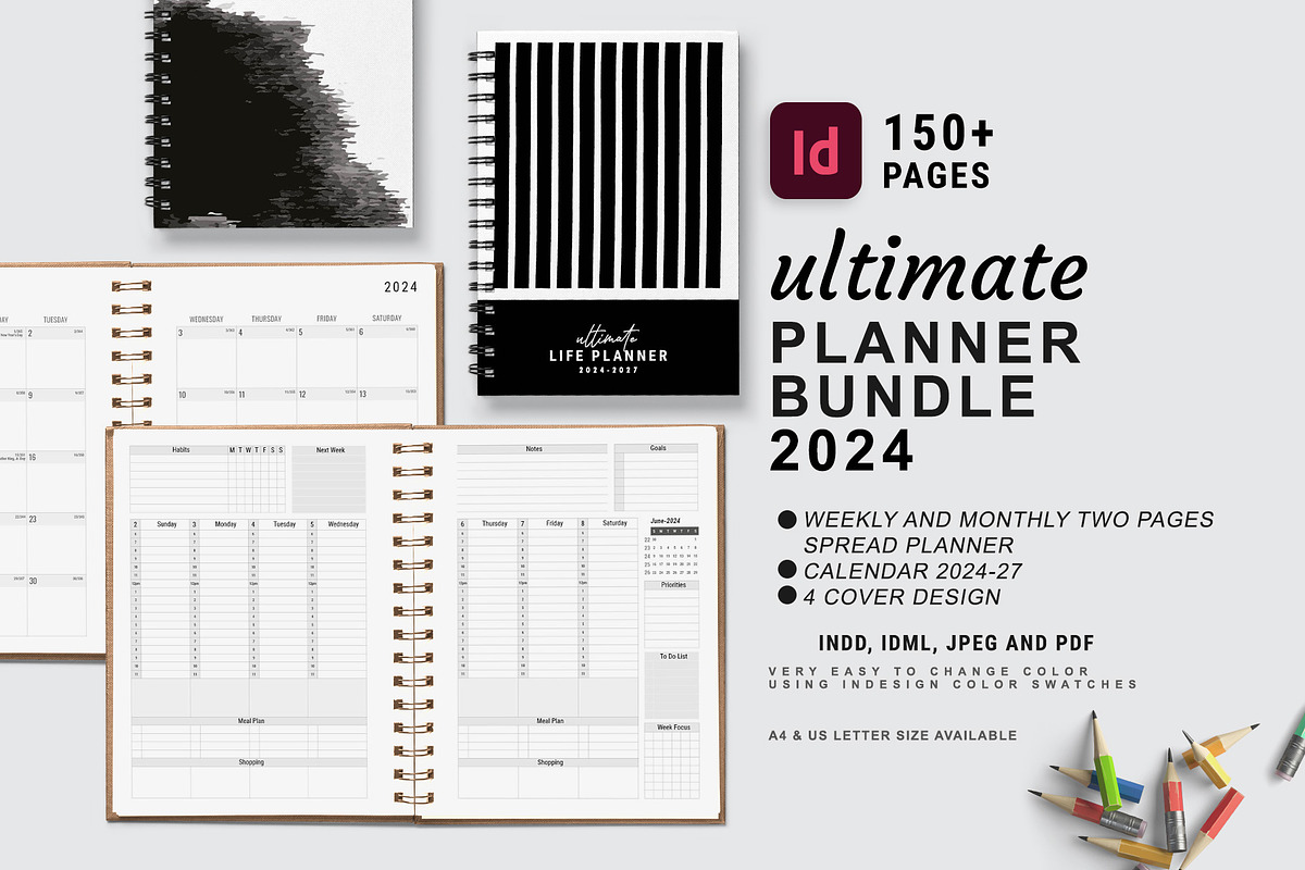 2024 Ultimate Planner Bundle Pack, a Stationery Template by MNT-Creator (Photo 1 of 5)