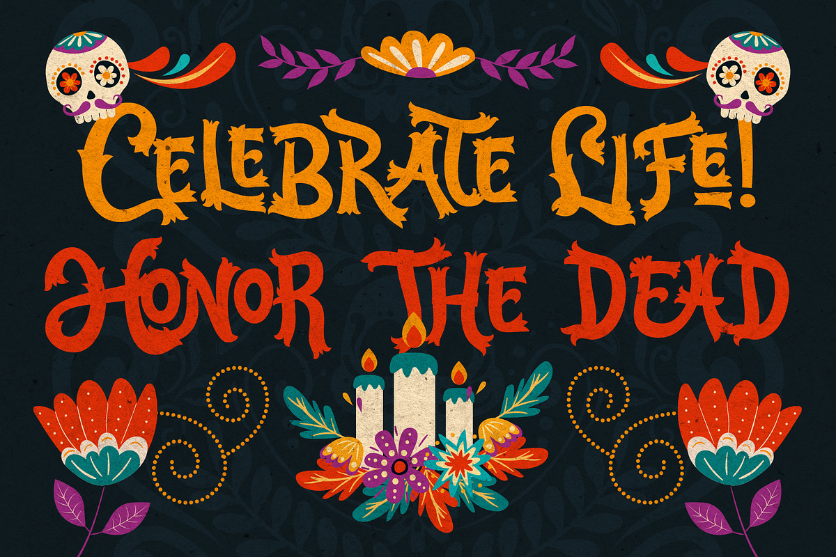 Catrina Brincona - Muertos Font, a Serif Font by Inviline.co (Photo 5 of 15)