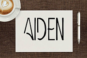 Aiden Art-Deco Font, a Font by Creativetacos (Thumbnail 1 of 7)