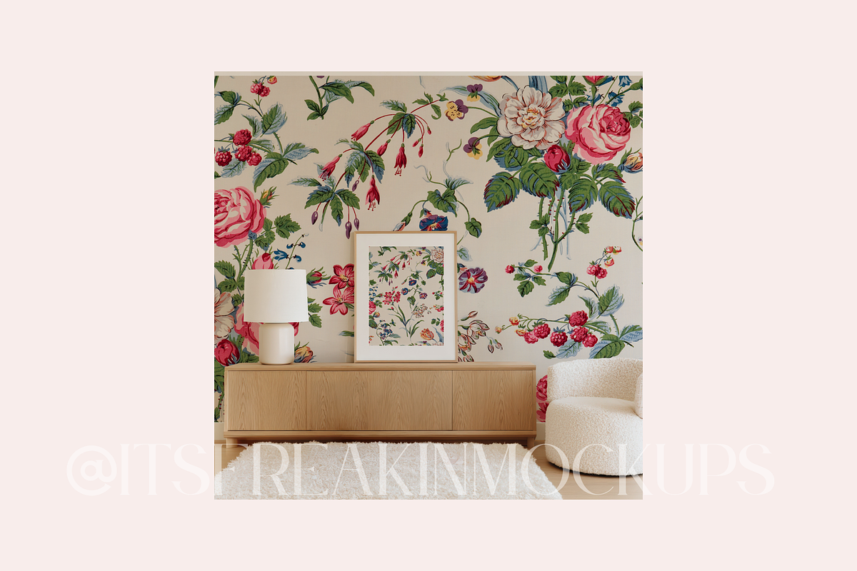 PSD Frame & Wallpaper Mockup, a Household Mockup by ItsFreakinMockups (Photo 2 of 6)
