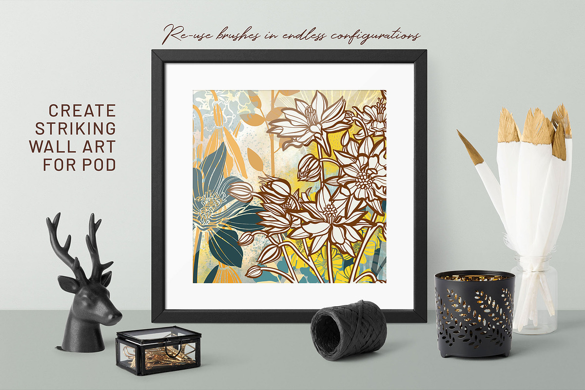 Floral Procreate Brushes 13, a Brushes & More by DeloresArt (Photo 4 of 14)