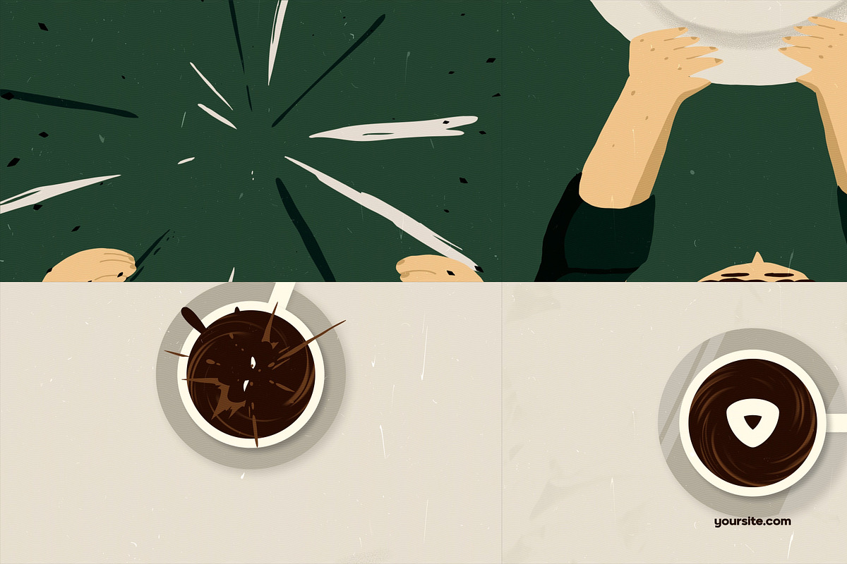 Coffee Logo Opener | DaVinci Resolve, a Templates & Theme by FlashFXbox (Photo 1 of 2)
