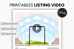 Etsy Printables Bundle Listing Video