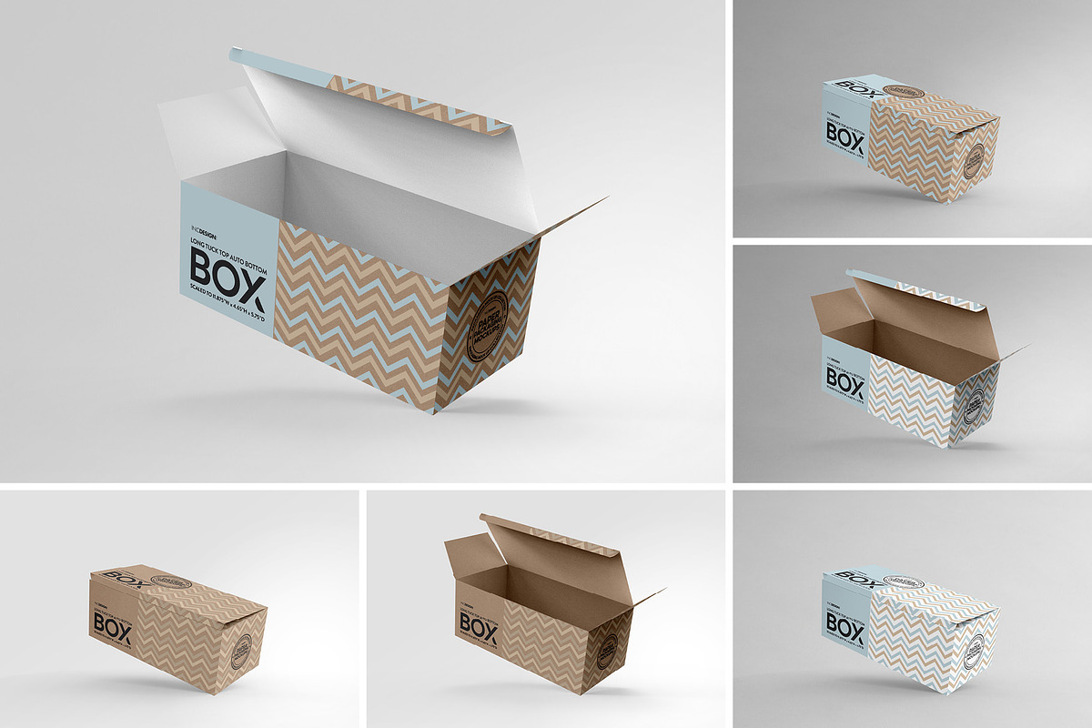 Long Top Tuck Auto Bottom Box Mockup, a Cups & Container Mockup by INCDesign (Photo 5 of 7)