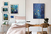Starry Night Floral Illustration, a Decorative Illustration by Housui Patterns (Thumbnail 2 of 12)