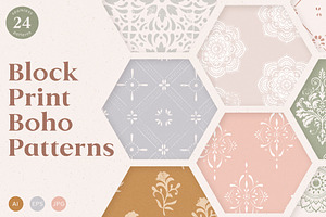 Block Print Boho Patterns