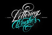 Procreate Lettering Brushes, a Brush Add-On by Alan Guzman (Thumbnail 1 of 12)