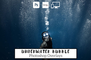 Underwater Bubble Photoshop Overlays