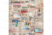 Newspapers seamless patterns set, a Pattern Graphic by Bubert Art (Thumbnail 14 of 14)