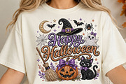 Happy Halloween Rhinestone PNG, a Seasonal Illustration by DreamCafeArt (Thumbnail 4 of 6)