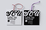 Set of Tag Clothing Labels Mockup, an Advertising Mockup by Black Cat Studio (Thumbnail 6 of 6)