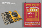 Opening Shop Flyer & Poster Template, a Flyer Template by The Design For Co. (Thumbnail 2 of 5)