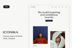 Iconika - Portfolio HTML Template, a HTML Template by gracethemes_st