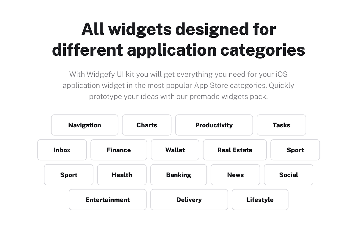 Widgefy iOS Home Screen Widgets Pack, an UI Kit Template by WhiteUI.Store