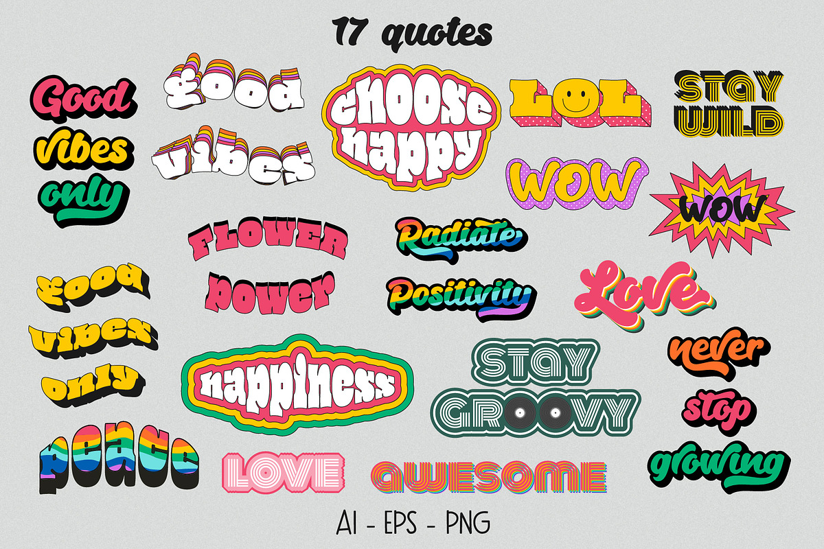 The 90s. Cliparts, cards, patterns, an Object Illustration by Valeria Soloveva (Photo 8 of 23)