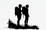 Hiker and Mountain Bundle, an Illustration by Creativeshirt (Thumbnail 4 of 21)