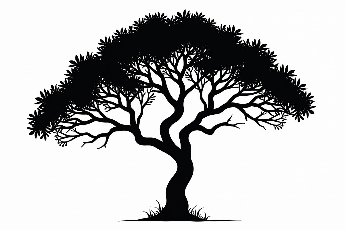 20 Black Tree Silhouettes Bundle, an Illustration by Gaye Art (Photo 21 of 21)