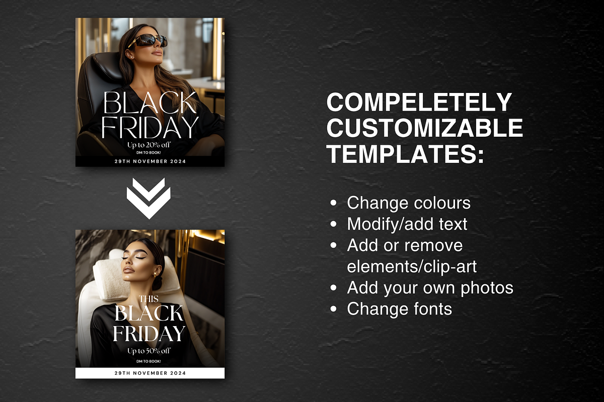 Black Friday Laser Hair Removal, a Social Media Template by DesignsbyMariaStudio (Photo 4 of 10)