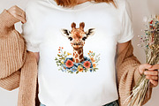 Watercolor Baby Giraffe Clipart, an Illustration by Canvas Craft (Thumbnail 7 of 8)