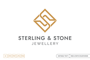Elegant Diamond S Monogram Logo, a Branding & Logo Template by muhisya