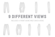 LA Apparel HF04 Heavy Fleece Pants, a Bottom Mockup by Pixel Sauce™ (Thumbnail 6 of 6)