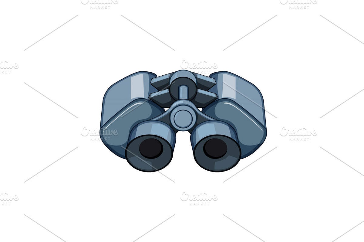 lens binoculars cartoon vector, an Object Illustration by pikepicture