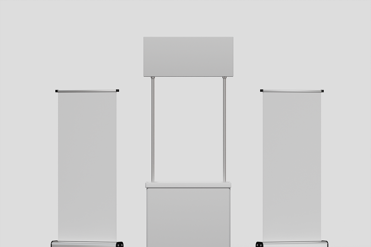 Promo Stand Booth Mockup, an Advertising Mockup by Bartama Graphic (Photo 4 of 4)