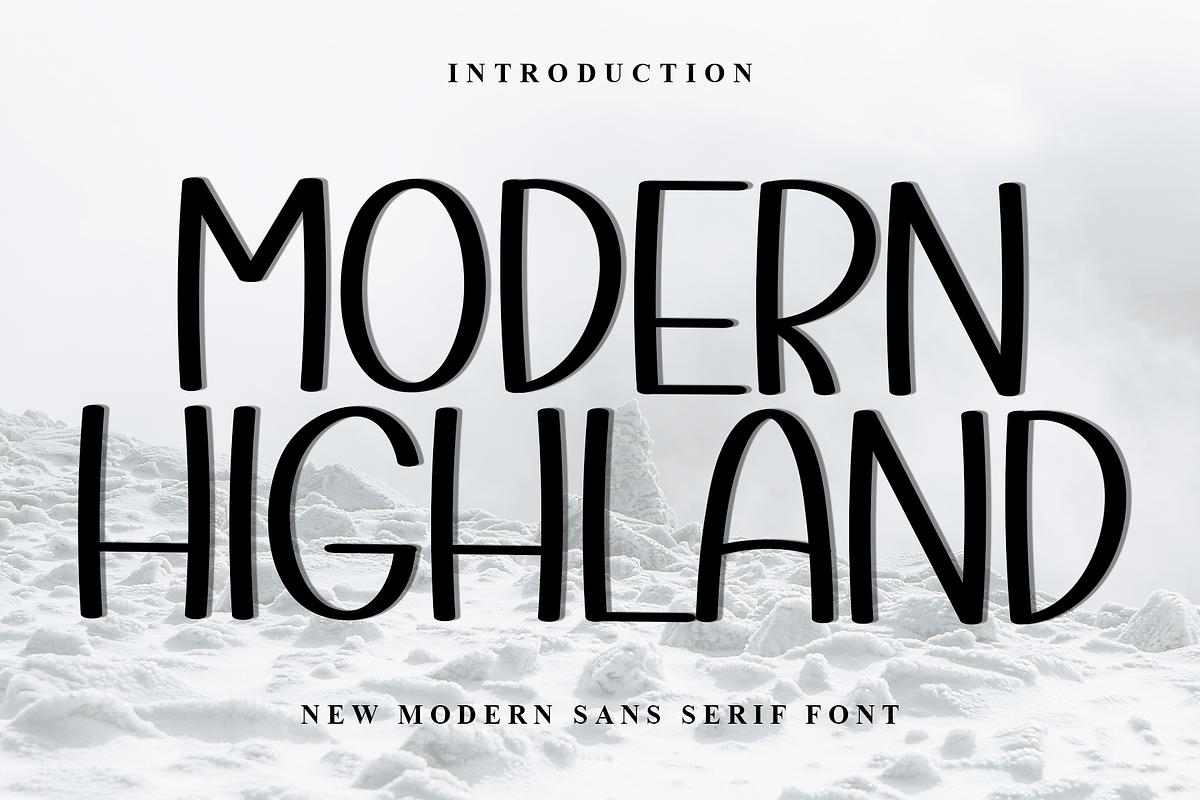 Modern Highland, a Sans Serif Font by InermediaSTUDIO (Photo 1 of 8)