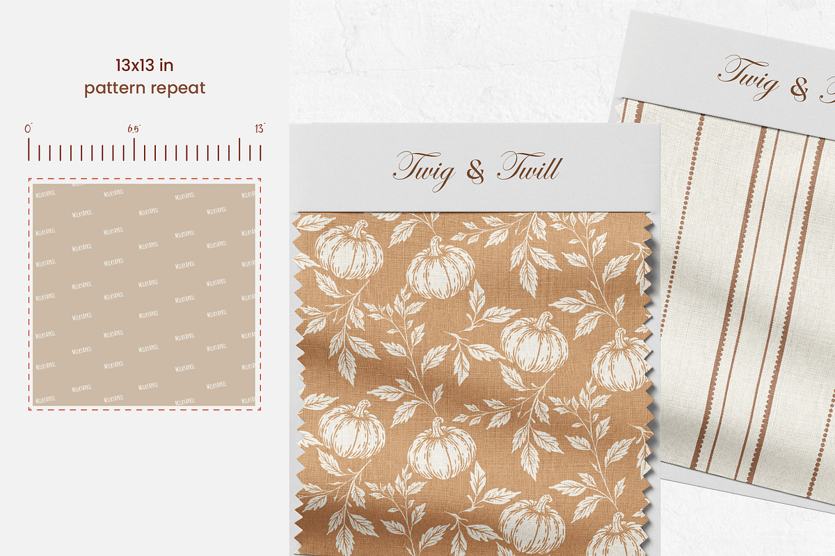 Twig & Twill-Autumn Neutrals, a Pattern Graphic by InaCorart (Photo 7 of 13)
