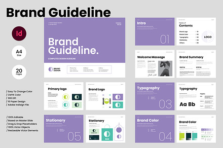 Brand Guideline Template Landscape
