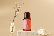 Amber Glass Cosmetic Bottle Mockups, a Cups & Container Mockup by pmvch (Thumbnail 16 of 26)