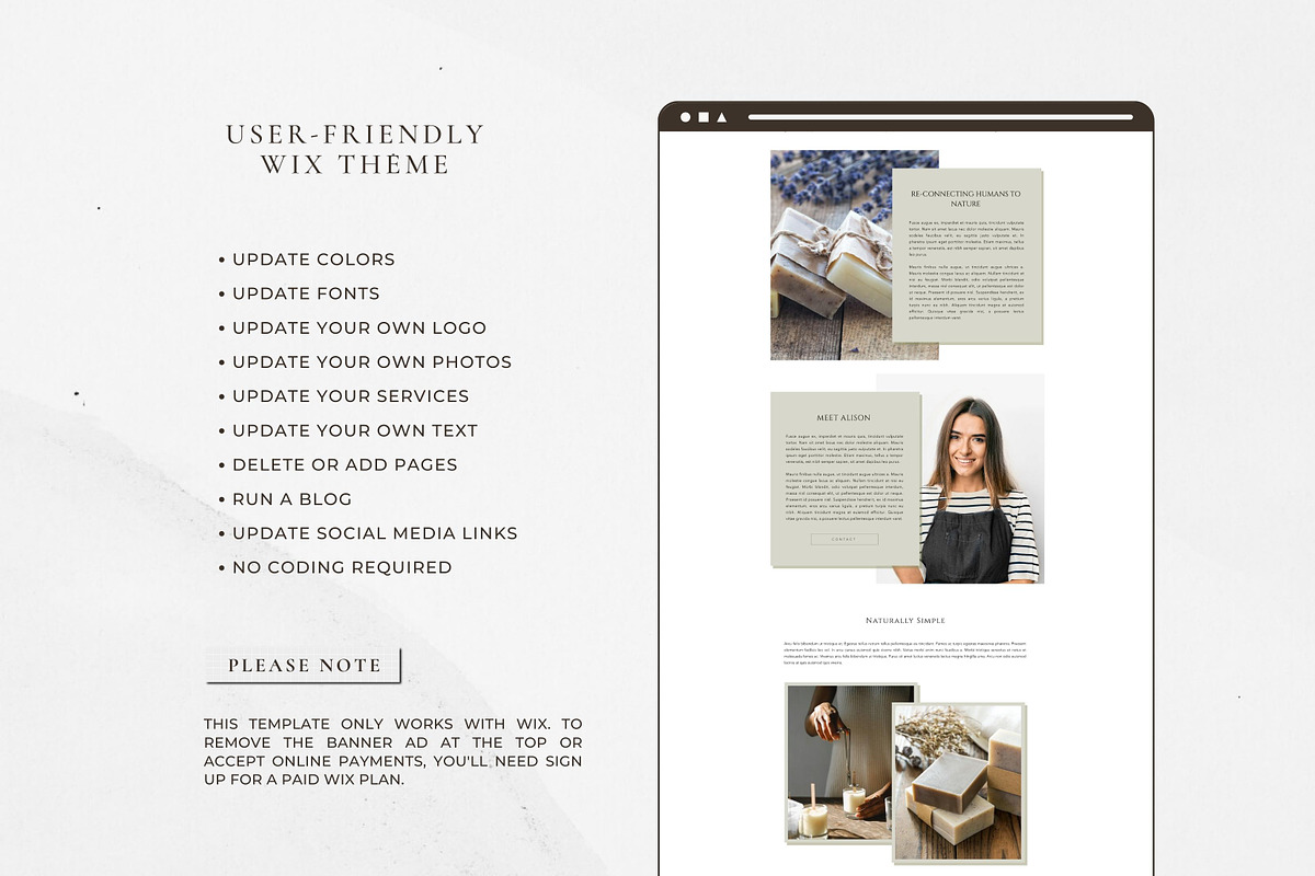 Wix Website Template - Ecommerce, a Wix Template by Nes Design Co (Photo 5 of 9)