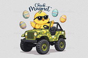 Chick Magnet PNG ,Cute Easter PNG, an Illustration by Sublimation Artist (Thumbnail 2 of 6)