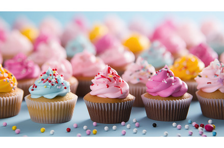 bakery background cupcake food ai, a Background Photo by pikepicture