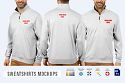 Men Sweatshirts Mock-ups, a Hoody Mockup by Mock-up Store (Thumbnail 1 of 5)